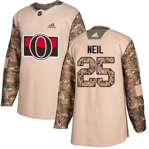Adidas Senators #25 Chris Neil Camo Authentic Veterans Day Stitched NHL Jersey